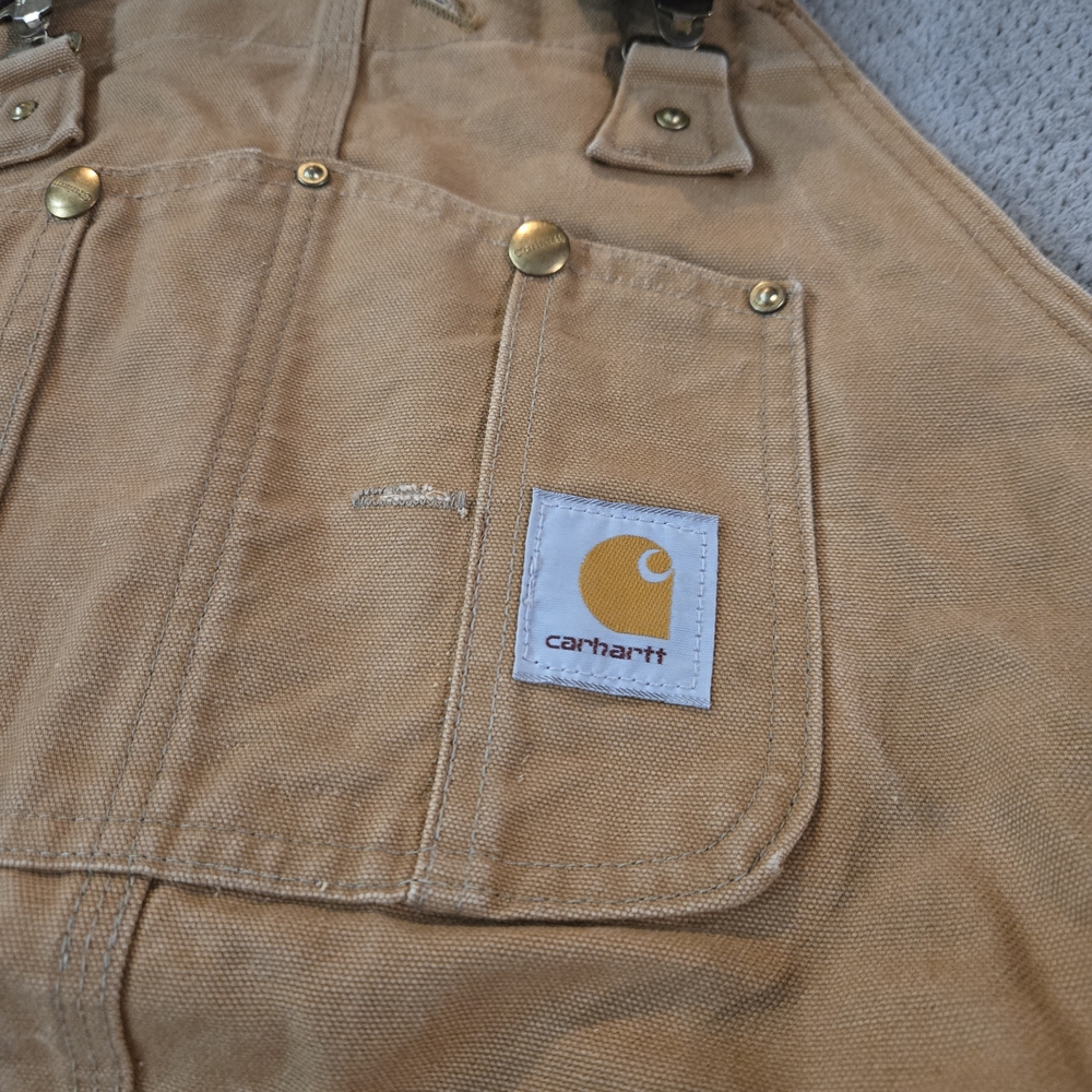 Carhartt Men's Tan Overalls - Picture 3 of 9